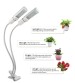 LED Grow Lamp Clip Holder with Gooseneck
